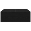 vidaXL Black Oak Coffee Table - 100x100x35 cm Made from Engineered Wood