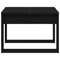 vidaXL Black Oak Side Table - 50x50x35 cm, Made from Engineered Wood