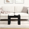 vidaXL Black Oak Side Table - 50x50x35 cm, Made from Engineered Wood