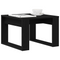 vidaXL Black Oak Side Table - 50x50x35 cm, Made from Engineered Wood