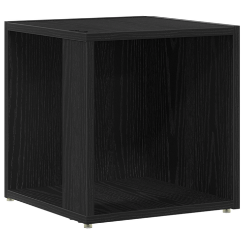 vidaXL Side Table Black Oak 33x33x34,5 cm Engineered Wood