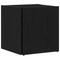vidaXL Side Table Black Oak 33x33x34,5 cm Engineered Wood