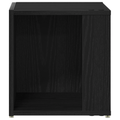 vidaXL Side Table Black Oak 33x33x34,5 cm Engineered Wood