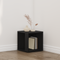 vidaXL Side Table Black Oak 33x33x34,5 cm Engineered Wood