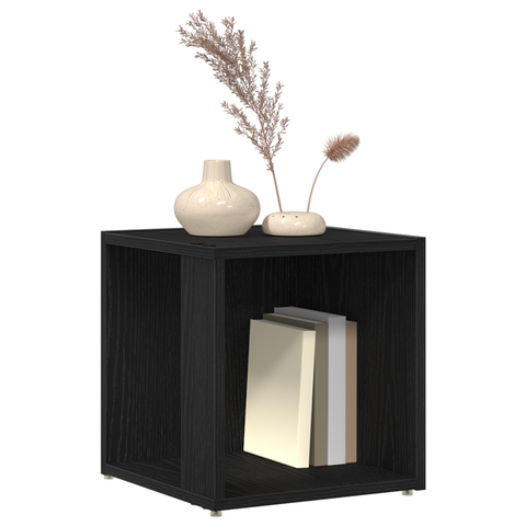 vidaXL Side Table Black Oak 33x33x34,5 cm Engineered Wood