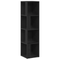 vidaXL Bookshelf Black Oak 33x33x132 cm Engineered Wood