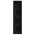 vidaXL Bookshelf Black Oak 33x33x132 cm Engineered Wood