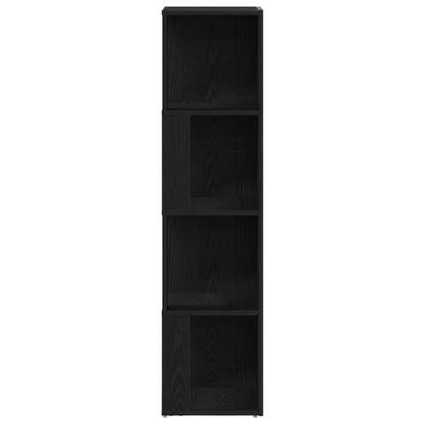 vidaXL Bookshelf Black Oak 33x33x132 cm Engineered Wood