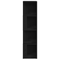vidaXL Bookshelf Black Oak 33x33x132 cm Engineered Wood
