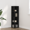 vidaXL Bookshelf Black Oak 33x33x132 cm Engineered Wood