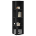 vidaXL Bookshelf Black Oak 33x33x132 cm Engineered Wood