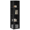 vidaXL Bookshelf Black Oak 33x33x132 cm Engineered Wood
