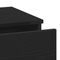 vidaXL Bedside Cabinet Black Oak 40x35x65 cm Engineered Wood