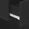 vidaXL Bedside Cabinet Black Oak 40x35x65 cm Engineered Wood
