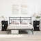 vidaXL Bedside Cabinet 2 pcs Black Oak 40x35x65 cm Engineered Wood