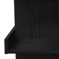 vidaXL Black Oak Bar Table with Storage Rack, 100x50x101.5 cm