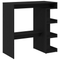 vidaXL Black Oak Bar Table with Storage Rack, 100x50x101.5 cm