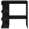 vidaXL Black Oak Bar Table with Storage Rack, 100x50x101.5 cm