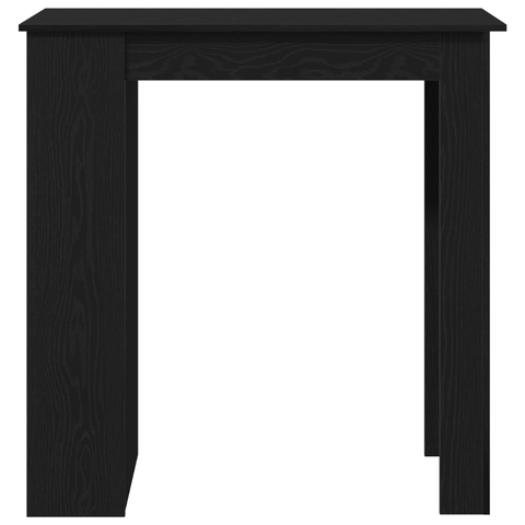 vidaXL Bar Table with Shelf - Black Oak, 102x50x103.5 cm, Made of Engineered Wood