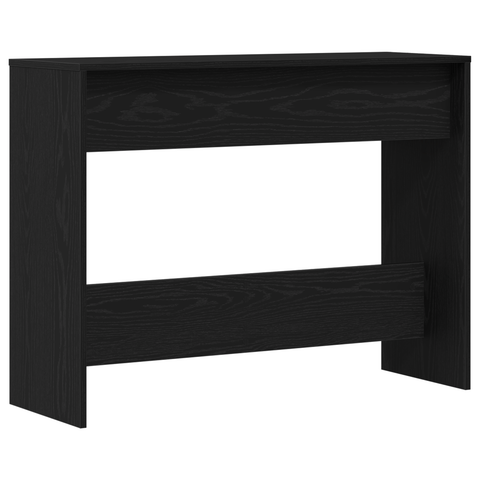 vidaXL Black Oak Console Table - 100x35x76.5 cm - Engineered Wood