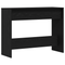 vidaXL Black Oak Console Table - 100x35x76.5 cm - Engineered Wood