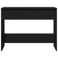 vidaXL Black Oak Console Table - 100x35x76.5 cm - Engineered Wood