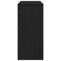 vidaXL Black Oak Console Table - 100x35x76.5 cm - Engineered Wood