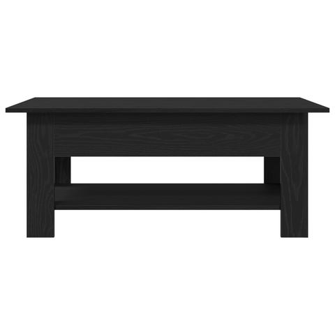 vidaXL Coffee Table in Black Oak, 102x55x42 cm, Made from Engineered Wood