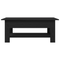 vidaXL Coffee Table in Black Oak, 102x55x42 cm, Made from Engineered Wood