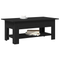 vidaXL Coffee Table in Black Oak, 102x55x42 cm, Made from Engineered Wood
