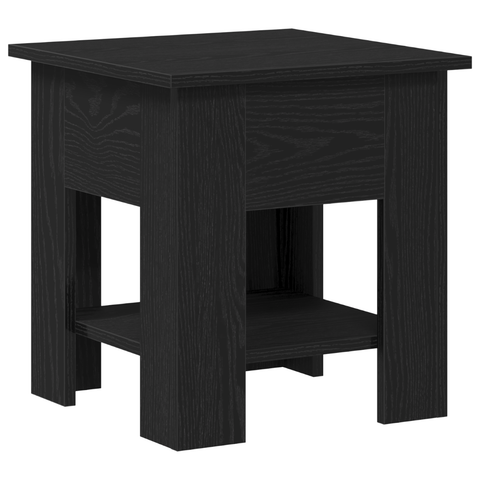 vidaXL Coffee Table Black Oak 40x40x42 cm Engineered Wood