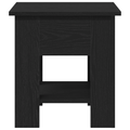 vidaXL Coffee Table Black Oak 40x40x42 cm Engineered Wood