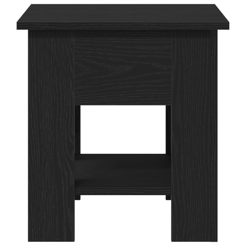 vidaXL Coffee Table Black Oak 40x40x42 cm Engineered Wood