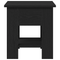 vidaXL Coffee Table Black Oak 40x40x42 cm Engineered Wood