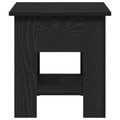 vidaXL Coffee Table Black Oak 40x40x42 cm Engineered Wood