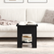 vidaXL Coffee Table Black Oak 40x40x42 cm Engineered Wood