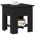 vidaXL Coffee Table Black Oak 40x40x42 cm Engineered Wood