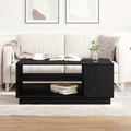 vidaXL Black Oak Coffee Table 102x55x43 cm Made from Engineered Wood