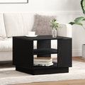 vidaXL Black Oak Coffee Table 55x55x42 cm Made of Engineered Wood