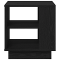 vidaXL Coffee Table Black Oak 40x40x43 cm Engineered Wood