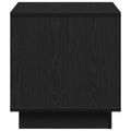 vidaXL Coffee Table Black Oak 40x40x43 cm Engineered Wood