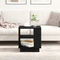 vidaXL Coffee Table Black Oak 40x40x43 cm Engineered Wood