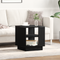 vidaXL Coffee Table Black Oak 40x40x43 cm Engineered Wood