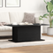 vidaXL Coffee Table Black Oak 102x55,5x40 cm cm Engineered Wood