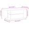 vidaXL Coffee Table Black Oak 102x55,5x40 cm cm Engineered Wood