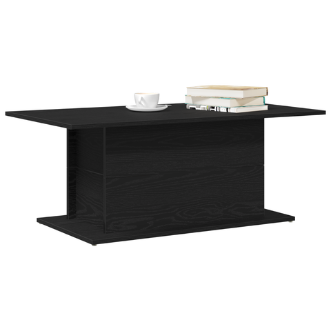 vidaXL Coffee Table Black Oak 102x55,5x40 cm cm Engineered Wood