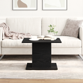 vidaXL Coffee Table Black Oak 55.5x55.5x40 cm Engineered Wood