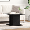 vidaXL Coffee Table Black Oak 55.5x55.5x40 cm Engineered Wood