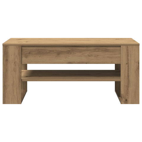 vidaXL Coffee Table Artisan oak Solid oak wood Medium Coffee Table