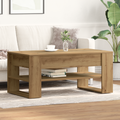 vidaXL Coffee Table Artisan oak Solid oak wood Medium Coffee Table